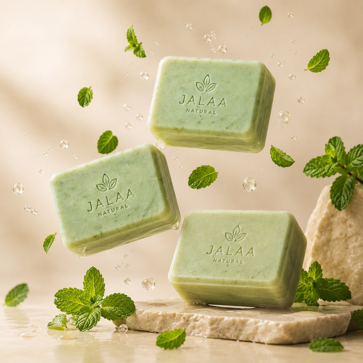 Peppermint Soap — lifestyle image