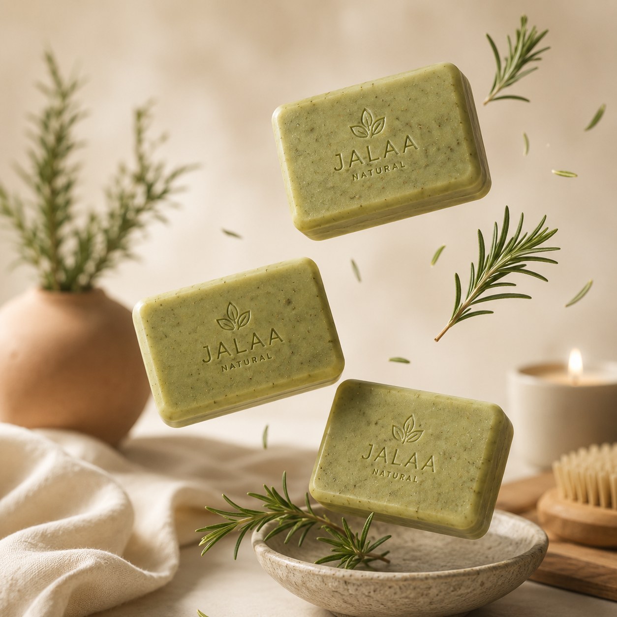 Rosemary Soap — lifestyle image